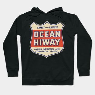 Vintage Ocean Highway Decal Hoodie